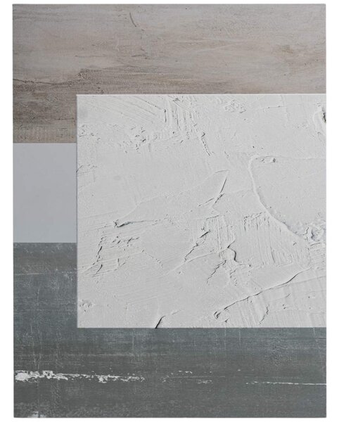 Somcasa Šedý abstraktní obraz Tiles 80 x 60 cm