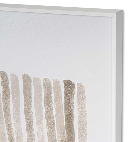 Somcasa Béžovo-hnědý abstraktní obraz Sticks 80 x 60 cm