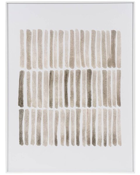 Somcasa Béžovo-hnědý abstraktní obraz Sticks 80 x 60 cm