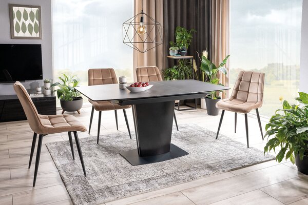 Jídelní židle Charlie (hnědá + černá). Akce -10%