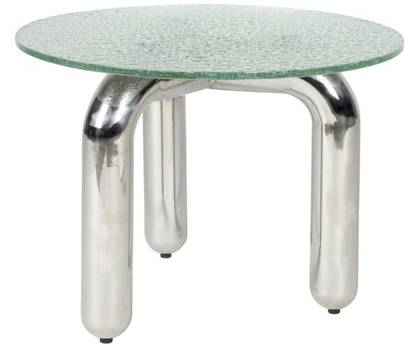 Dutchbone Skleněný odkládací stolek MARLY ø 60 cm