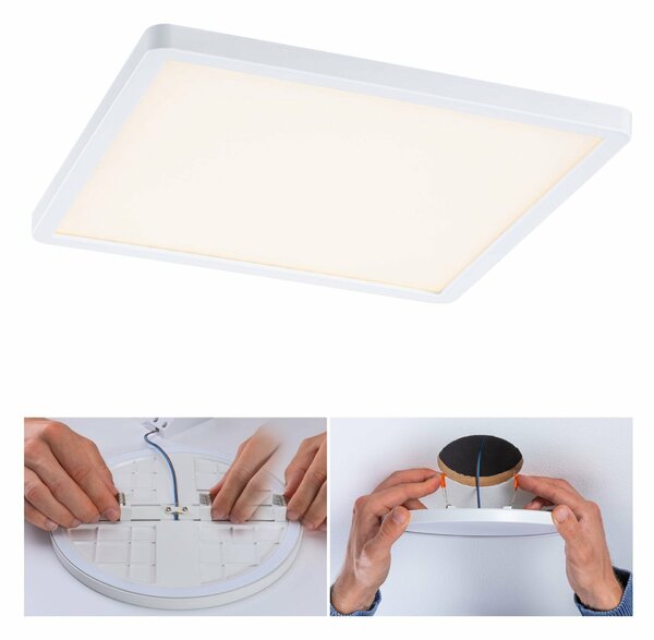 PAULMANN LED vestavné svítidlo Areo VariFit IP44 3-krokové-stmívatelné 230x230mm 16W 3.000K bílá 930.54