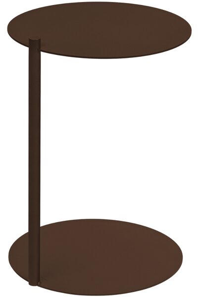 Noo.ma Hnědý kovový odkládací stolek Ande 40 cm