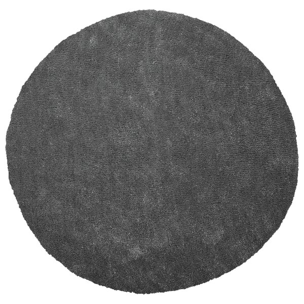 Koberec tmavě šedý kruhový ⌀ 140 cm DEMRE