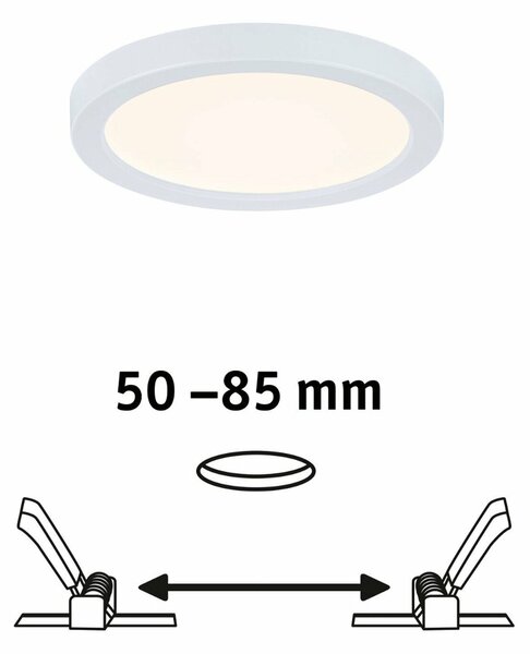 PAULMANN LED vestavné svítidlo Areo VariFit IP44 kruhové 118 6,5W 3.000K bílá 930.31