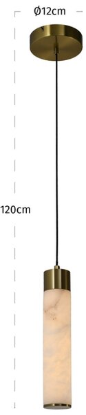 -25 % Dny MOMENTI– Richmond Alabastrové závěsné LED světlo Auralith Ø12 cm