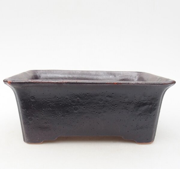 E-bonsai Keramická bonsai miska 18 x 14 x 7 cm hnědá