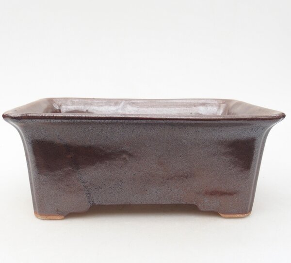 E-bonsai Keramická bonsai miska 18 x 14 x 7 cm hnědá