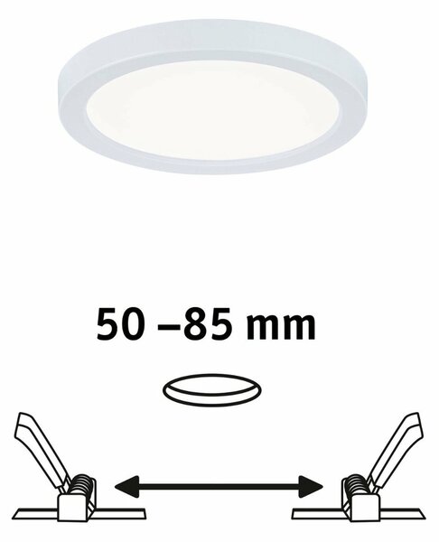 PAULMANN LED vestavné svítidlo Areo VariFit IP44 kruhové 118 6,5W 4.000K bílá 930.35