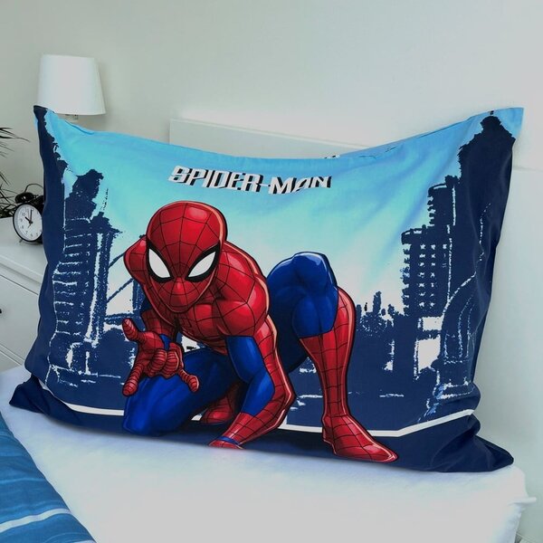 Modré bavlněné dětské povlečení na jednolůžko 140x200 cm Spider-man "Blue" – Jerry Fabrics