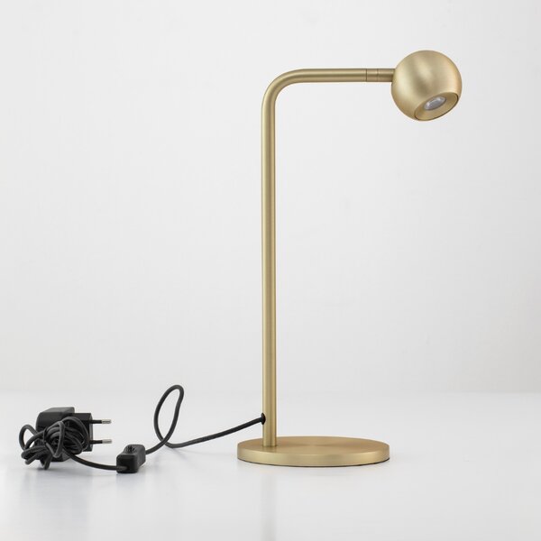 Nova Luce Zlatá kovová stolní LED lampa Sfera