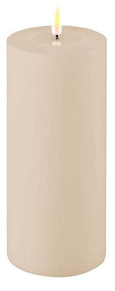 Venkovní LED svíčka Light Grey 20 cm