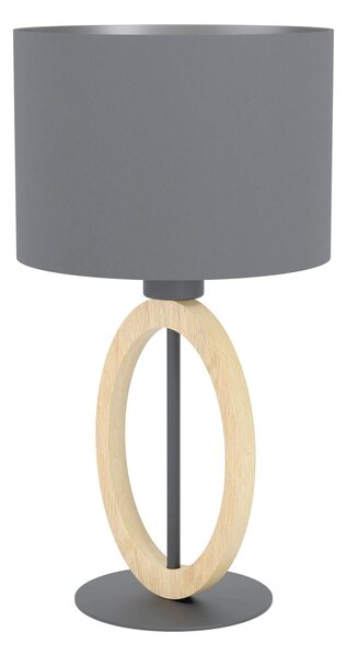 EGLO Moderní stolní lampa BASILDON 1, 1xE27, 40W, šedá 43569