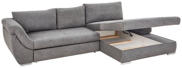 ROHOVÁ SEDAČKA, textil, šedá Carryhome - Sedací soupravy