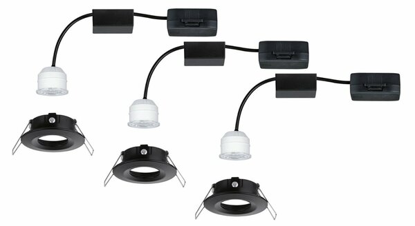 PAULMANN LED vestavné svítidlo Nova Mini Coin základní sada nevýklopné 66mm Coin 3x4W 230V 2700K