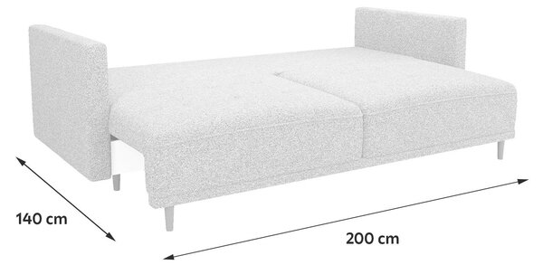 ROZKLÁDACÍ POHOVKA, textil, tmavě šedá MID.YOU - Rozkládací pohovky, Online Only