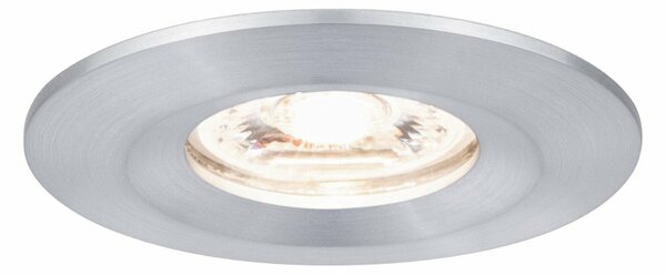 PAULMANN LED vestavné svítidlo Nova mini nevýklopné IP44 1x4W 2700K hliník broušený 230V 943.04