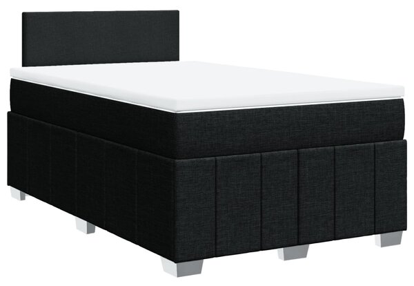 Box spring postel s matrací černá 120x190 cm textil 3289302