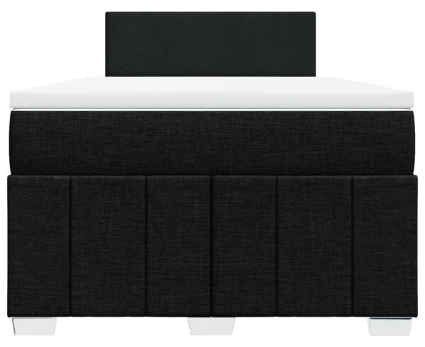 Box spring postel s matrací černá 120x190 cm textil 3289302