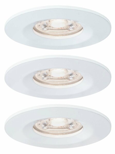 PAULMANN LED vestavné svítidlo Nova mini nevýklopné IP44 3x4W 2700K bílá mat 230V 942.99