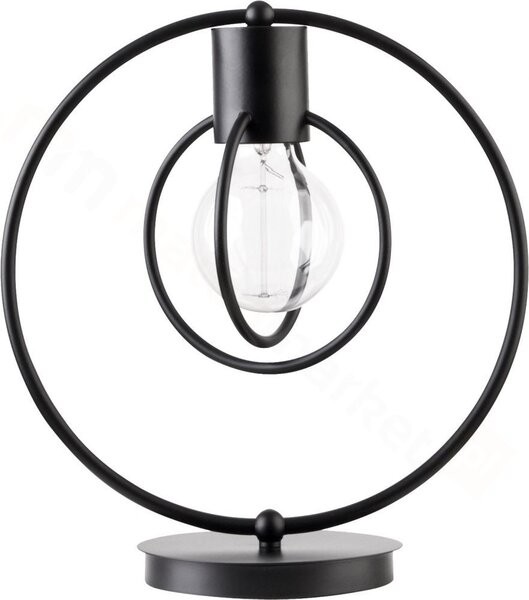 SIGMA Stolní moderní lampa AURA KOLO, 1xE27, 60W, černá 50080