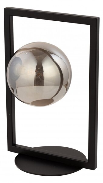 SIGMA Stolní moderní lampa COSMIC, 1xG9, 12W, černá, kouřové sklo 50231