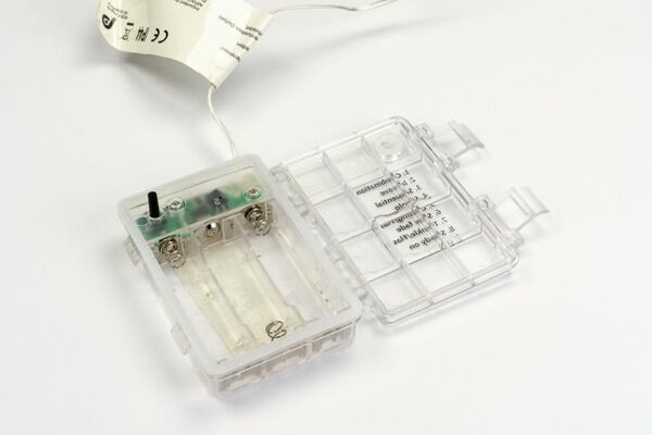 Vánoční LED osvětlení 10 m, MINI kabel, teple bílý