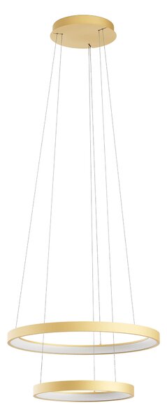 Redo Závěsné LED svítidlo Iconic, ø38cm+ø58cm, 2 kruhy Barva: Černá