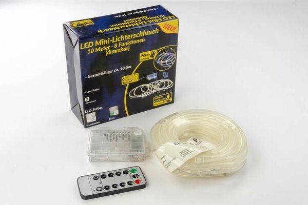Vánoční LED osvětlení 10 m, MINI kabel, teple bílý