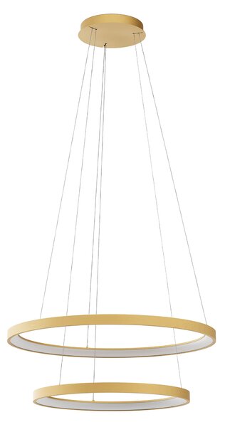 Redo Závěsné LED svítidlo Iconic, ø58cm+ø78cm, 2 kruhy Barva: Černá