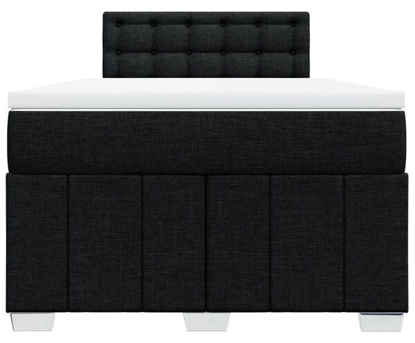 Box spring postel s matrací černá 120x190 cm textil 3289323