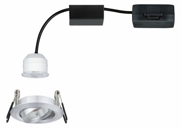 PAULMANN LED vestavné svítidlo Nova mini výklopné 1x4W 2700K hliník broušený 230V 942.96