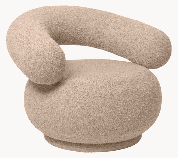 Bouclé křeslo Orbo