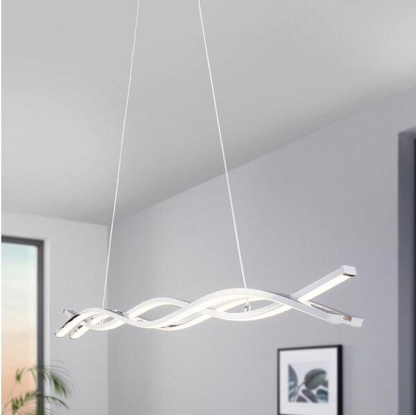 Eglo 96102 - LED Lustr na lanku LASANA 2 LED/35W/230V 3000K lesklý chrom