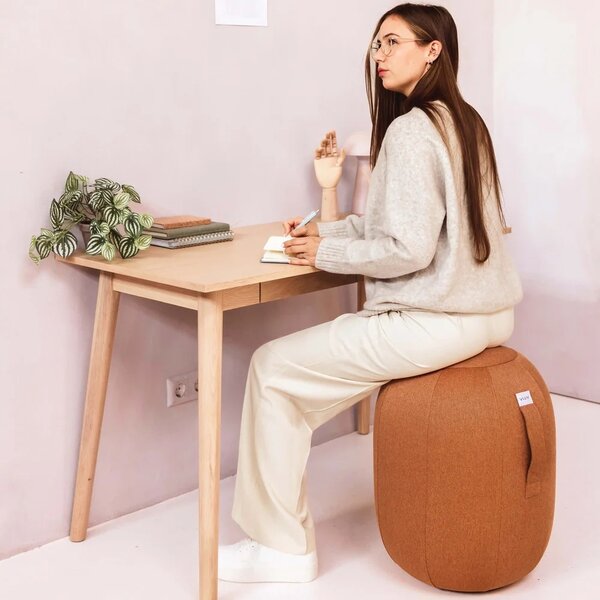 Oranžová balanční stolička VLUV KAPSUL NEW LEIV 52 cm