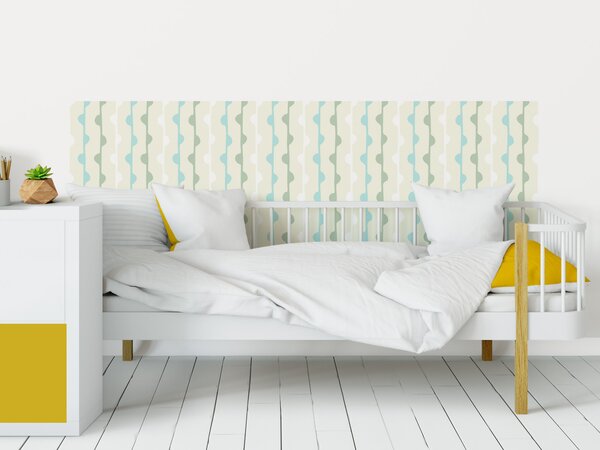 FUGU Pruh za postel - Obloučky beige Varianta ochrany zdi: Delší strana postele 200x65 cm