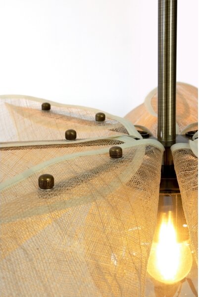Markslöjd 108659 - Lustr na lanku STYRKA 1xE27/40W/230V pr. 63 cm béžová