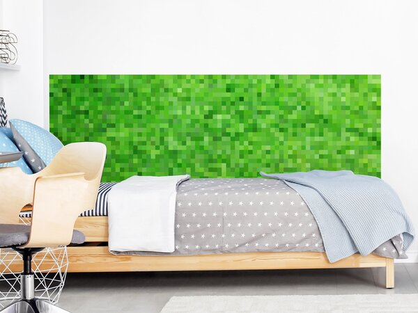 FUGU Ochrana stěny za postel - Pixelcraft green classic Varianta ochrany zdi: Delší strana postele 200x65 cm