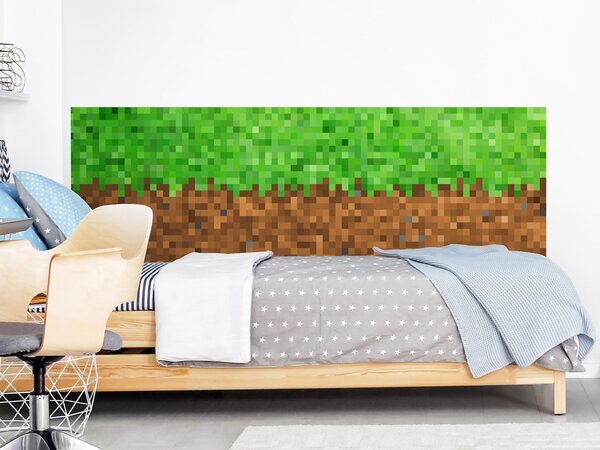 FUGU Ochrana stěny za postel - Pixelcraft classic Varianta ochrany zdi: Delší strana postele 200x65 cm