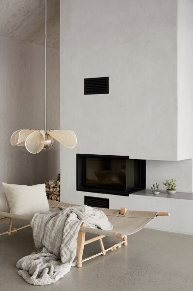Markslöjd 108659 - Lustr na lanku STYRKA 1xE27/40W/230V pr. 63 cm béžová