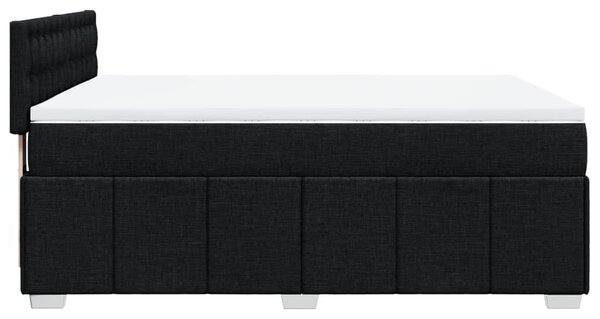 Box spring postel s matrací černá 140 x 190 cm textil 3289379