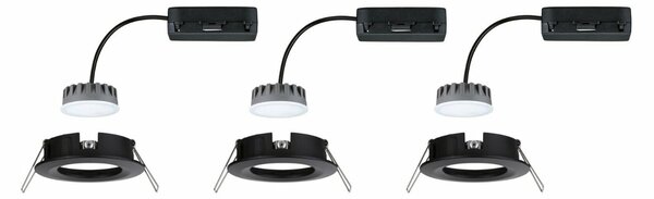 PAULMANN LED vestavné svítidlo Nova Plus Coin základní sada nevýklopné IP44 78mm Coin 3x6W 230V stmívatelné 2700K
