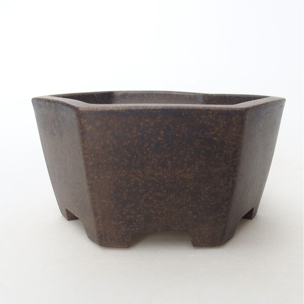 E-bonsai Miska 13 x 11,5 x 6 cm barva hnědookrová