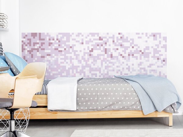 FUGU Ochrana stěny za postel - Pixelcraft violet Varianta ochrany zdi: Delší strana postele 200x65 cm