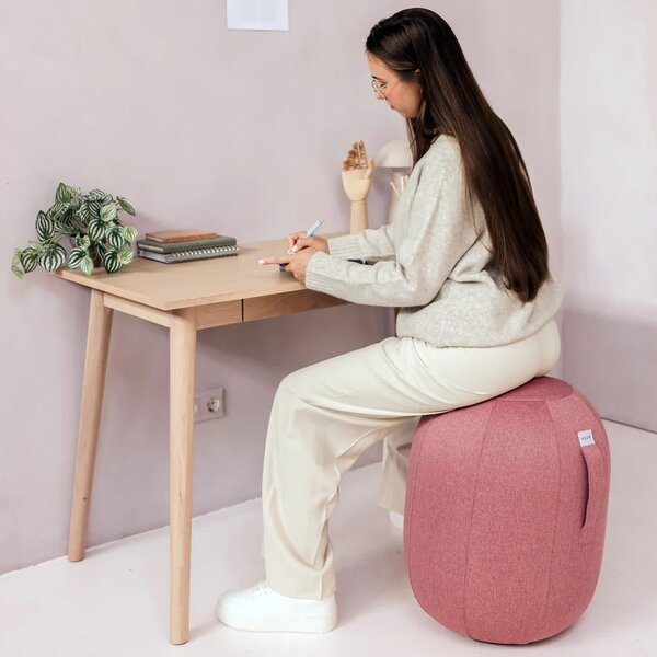 Růžová balanční stolička VLUV KAPSUL NEW LEIV 52 cm