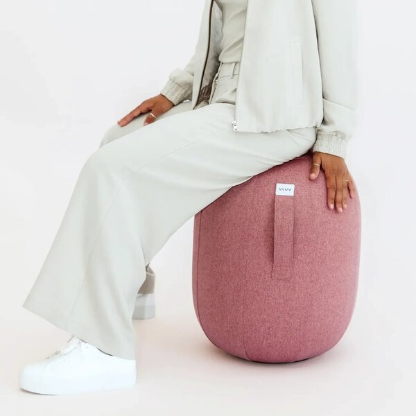 Růžová balanční stolička VLUV KAPSUL NEW LEIV 52 cm