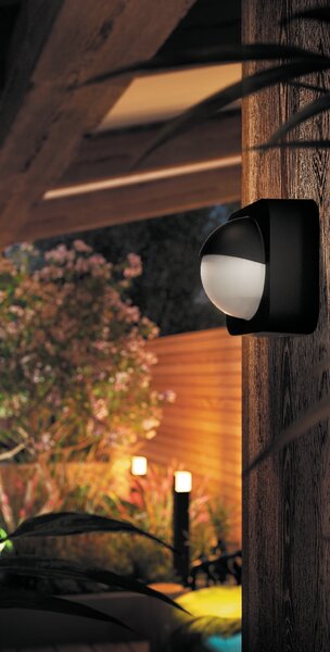Hue venkovní bezdrátové pohybové čidlo 160° 12m IP54 2xAA černé