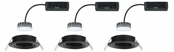 PAULMANN LED vestavné svítidlo Nova Plus Coin základní sada výklopné 84mm 50° Coin 3x6W 230V stmívatelné 2700K