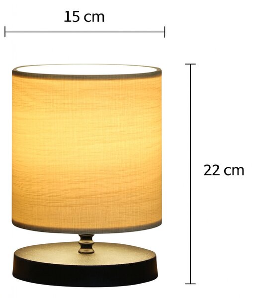 Opviq Stolní lampa Elena béžovo-černá