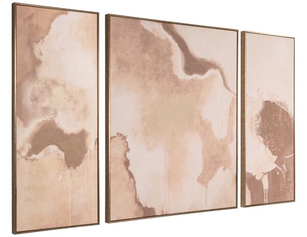 Richmond Set tří abstraktních obrazů Liberty 120 x 50/100 cm